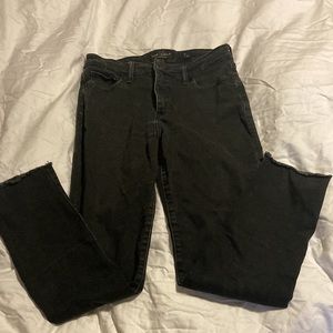 Lucky Brand washed black skinny jeans